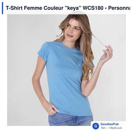 T-Shirt Femme Couleur "keya" WCS180 - Image 7
