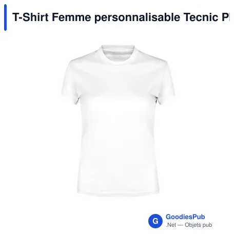 T-Shirt Femme personnalisable Tecnic Plus avec logo
