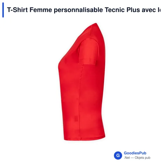 T-Shirt Femme personnalisable Tecnic Plus avec logo - Image 4