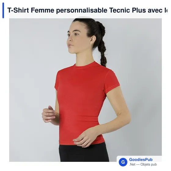 T-Shirt Femme personnalisable Tecnic Plus avec logo - Image 8