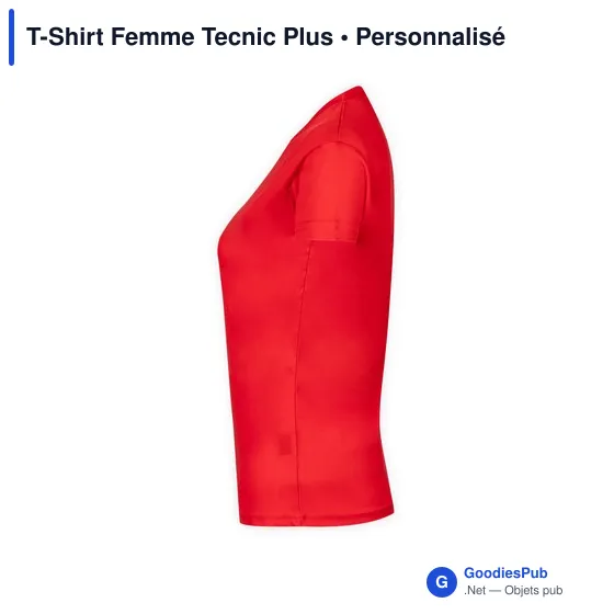 T-Shirt Femme personnalisable Tecnic Plus avec logo - Image 10