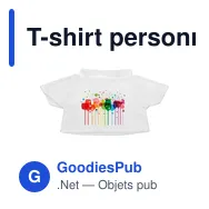 T-shirt personnalisable pour peluche avec logo - T-shirt pour peluche - Miniature 2