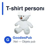 T-shirt personnalisable pour peluche avec logo - T-shirt pour peluche - Miniature 3