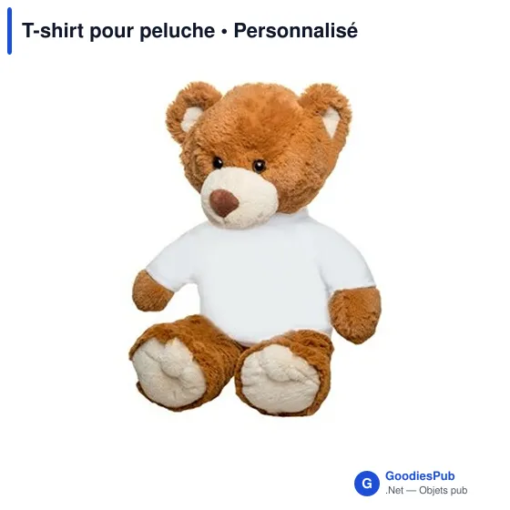 T-shirt personnalisable pour peluche avec logo - T-shirt pour peluche - Image 4
