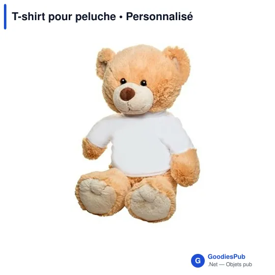 T-shirt personnalisable pour peluche avec logo - T-shirt pour peluche - Image 5