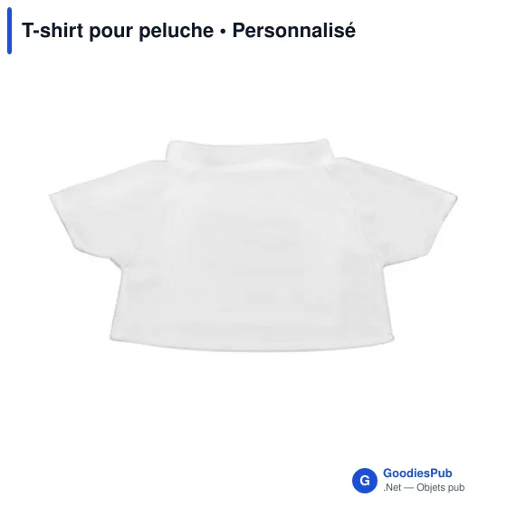 T-shirt personnalisable pour peluche avec logo - T-shirt pour peluche - Image 7