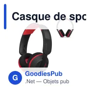 Casque de sport personnalisable Philips solaire en ABS et PET avec logo - TAA6219 - Miniature 1