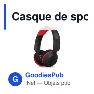 Casque de sport personnalisable Philips solaire en ABS et PET avec logo - TAA6219 - Miniature 2