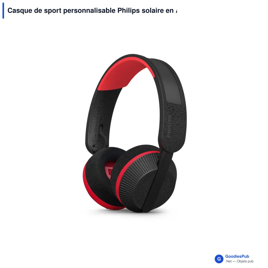 Casque de sport personnalisable Philips solaire en ABS et PET avec logo - TAA6219 - Image 2
