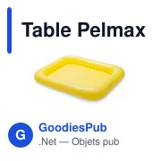 Table Pelmax - Miniature 1