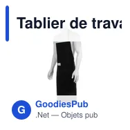 Tablier de travail personnalisable Bacatus avec logo - Miniature 3