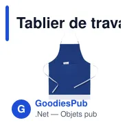 Tablier de travail personnalisable Bacatus avec logo - Miniature 5