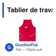 Tablier de travail personnalisable Bacatus avec logo - Miniature 7