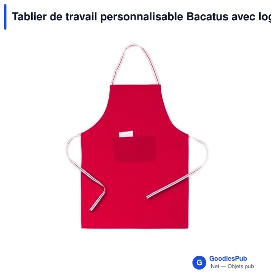 Tablier de travail personnalisable Bacatus avec logo - Image 7