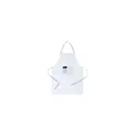 Variante blanc - Tablier de travail personnalisable Bacatus avec logo
