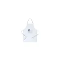 Variante blanc - Tablier de travail personnalisable Bacatus avec logo