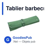 Tablier barbecue en polyester 600D Christina - Miniature 3
