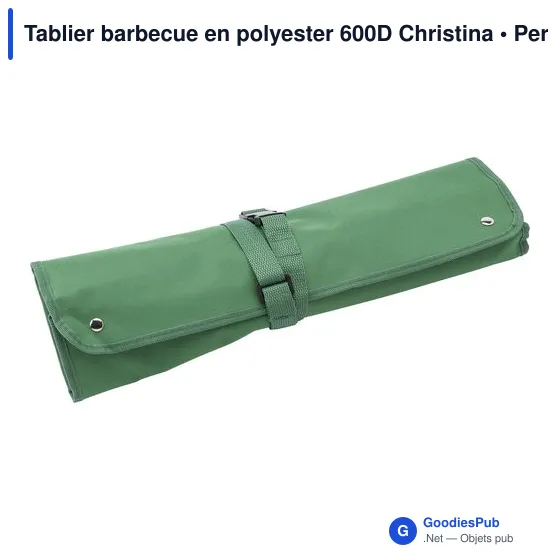Tablier barbecue en polyester 600D Christina - Image 3