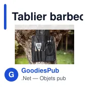 Tablier barbecue en polyester 600D Hugo - Miniature 4