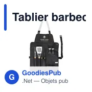 Tablier barbecue en polyester 600D Hugo - Miniature 5