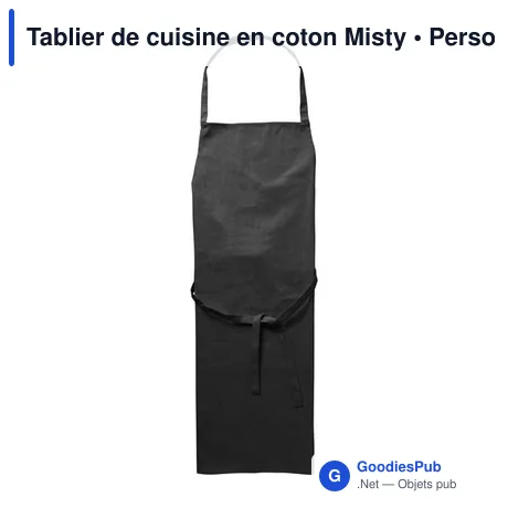 Tablier de cuisine en coton Misty
