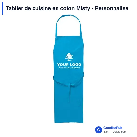 Tablier de cuisine en coton Misty - Image 5