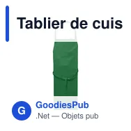 Tablier de cuisine en polyester Mindy - Miniature 1