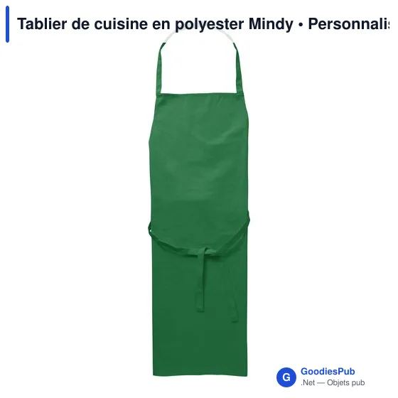 Tablier de cuisine en polyester Mindy - Image 1