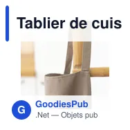 Tablier de cuisine en polyester Mindy - Miniature 12