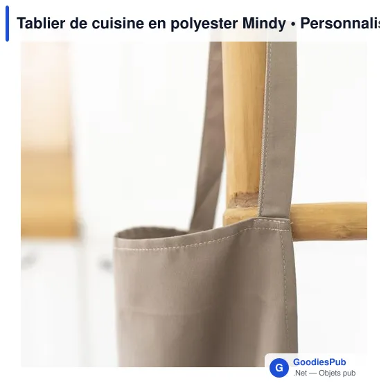 Tablier de cuisine en polyester Mindy - Image 3