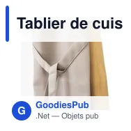 Tablier de cuisine en polyester Mindy - Miniature 4