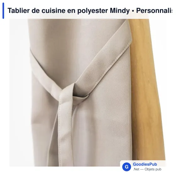 Tablier de cuisine en polyester Mindy - Image 4