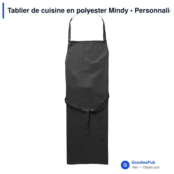 Tablier de cuisine en polyester Mindy - Image 6