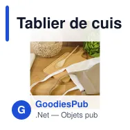 Tablier de cuisine en polyester Mindy - Miniature 10