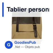 Tablier personnalisé en canvas 450 g/m2 avec logo - Maria - Miniature 11