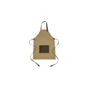 Variante beige - Tablier personnalisé en canvas 450 g/m2 avec logo - Maria
