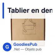 Tablier en denim personnalisable avec logo - Modèle Greg - Miniature 6
