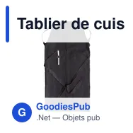 Tablier de cuisine personnalisable avec logo - Liana - Miniature 1