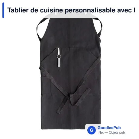 Tablier de cuisine personnalisable avec logo - Liana