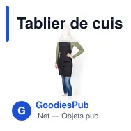 Tablier de cuisine personnalisable avec logo - Liana - Miniature 3