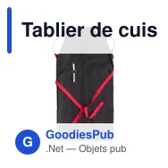 Tablier de cuisine personnalisable avec logo - Liana - Miniature 4