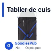 Tablier de cuisine personnalisable avec logo - Liana - Miniature 5