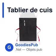 Tablier de cuisine personnalisable avec logo - Liana - Miniature 6
