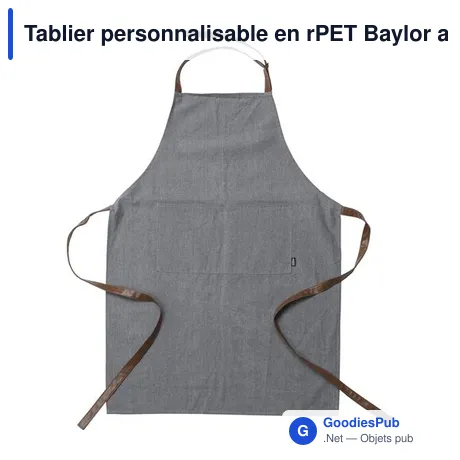 Tablier personnalisable en rPET Baylor avec logo