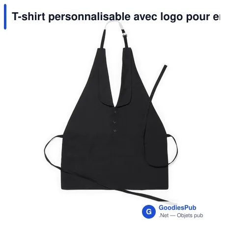 T-shirt personnalisable avec logo pour entreprise - Tablier élégant