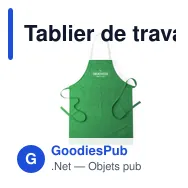 Tablier de travail personnalisable Konner avec logo - Miniature 2