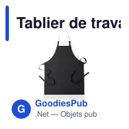 Tablier de travail personnalisable Konner avec logo - Miniature 4
