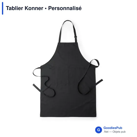 Tablier de travail personnalisable Konner avec logo - Image 4