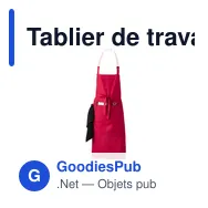 Tablier de travail personnalisable Konner avec logo - Miniature 6