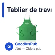 Tablier de travail personnalisable Konner avec logo - Miniature 7